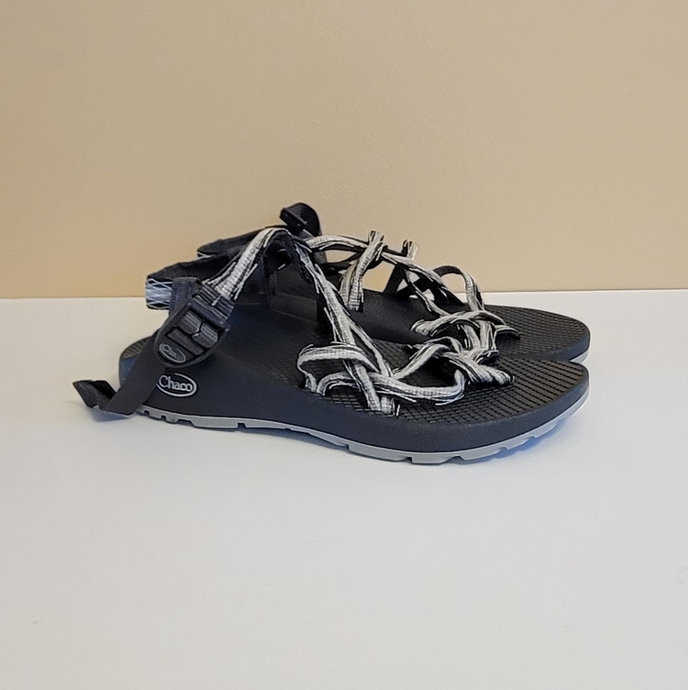 Chaco Gray Strappy Hiking Sandals Size 8